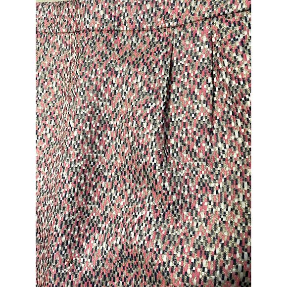 J.Crew Gold Sparkle Pink Tweed Mini Skirt size 6 - Picture 3 of 7